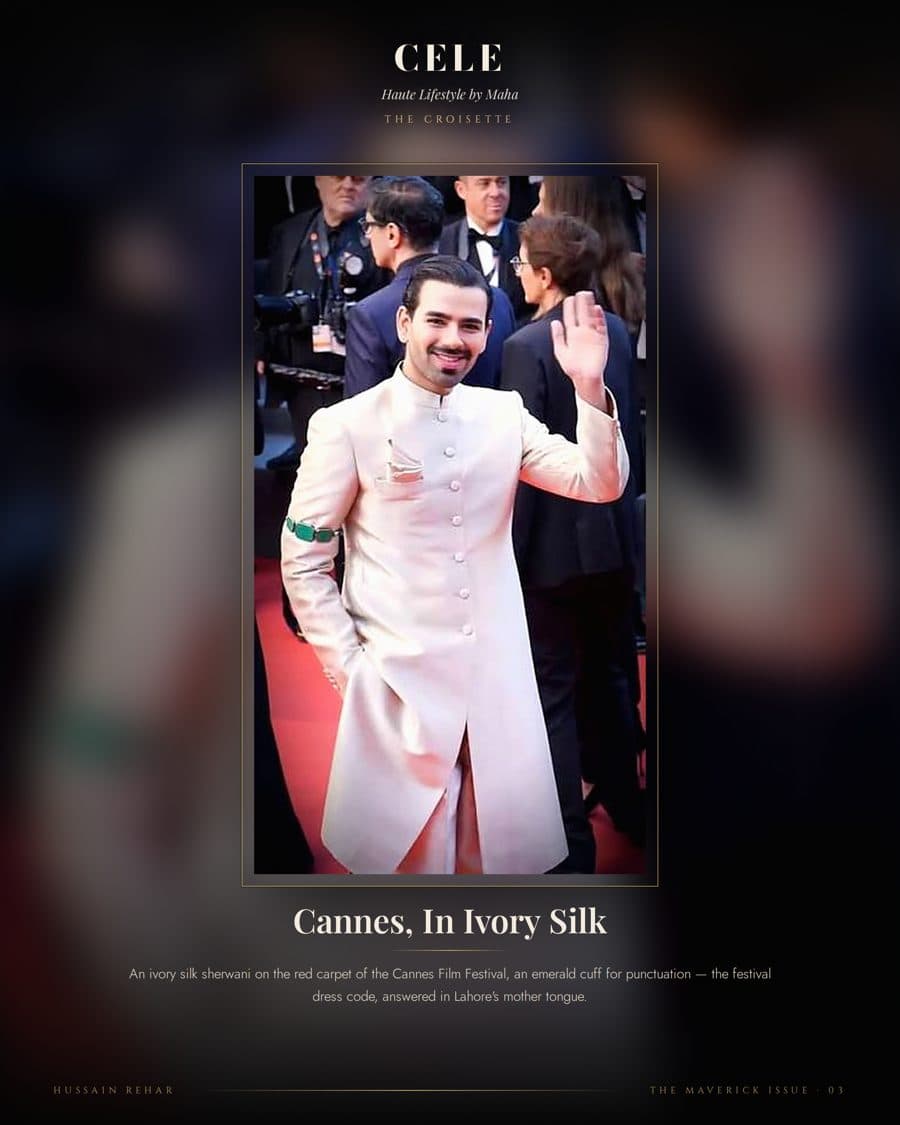 Cannes, in ivory silk
