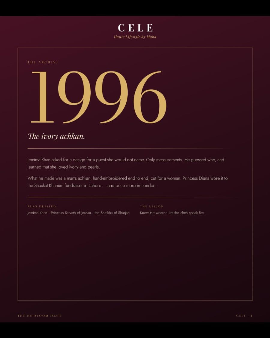 1996 — the ivory achkan