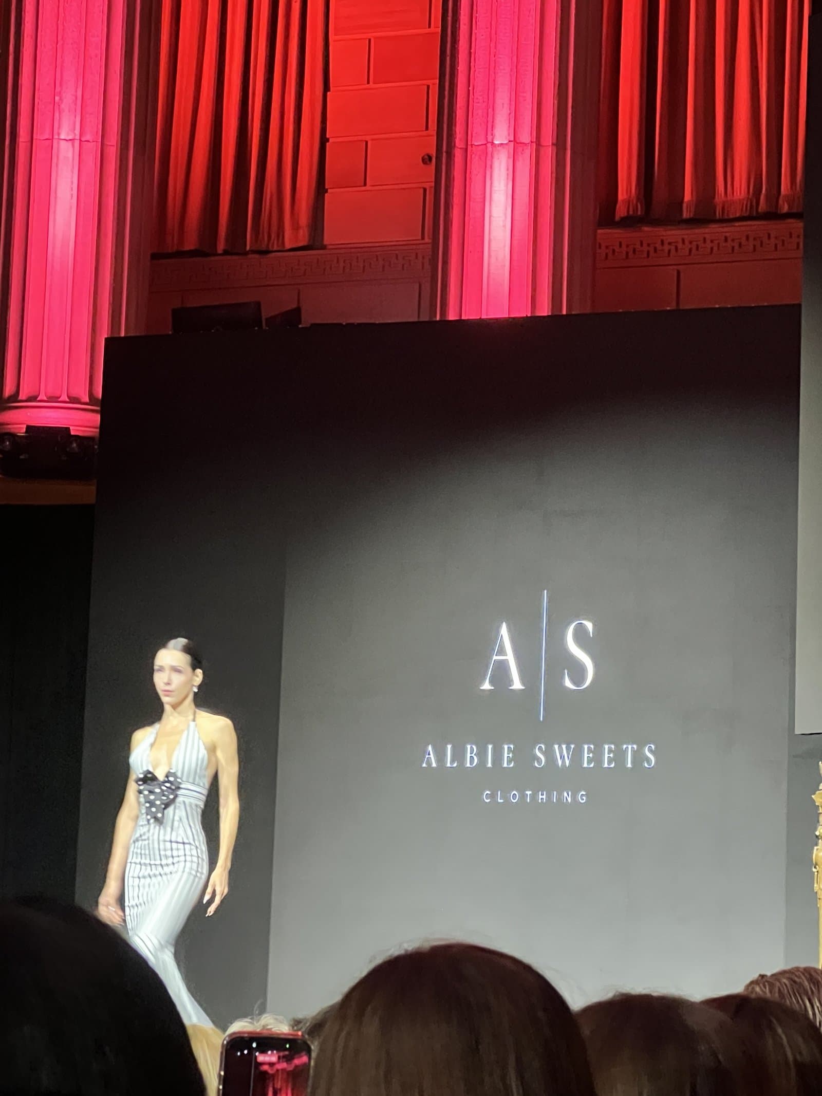 Albie Sweets Clothing on the Gotham Hall runway.