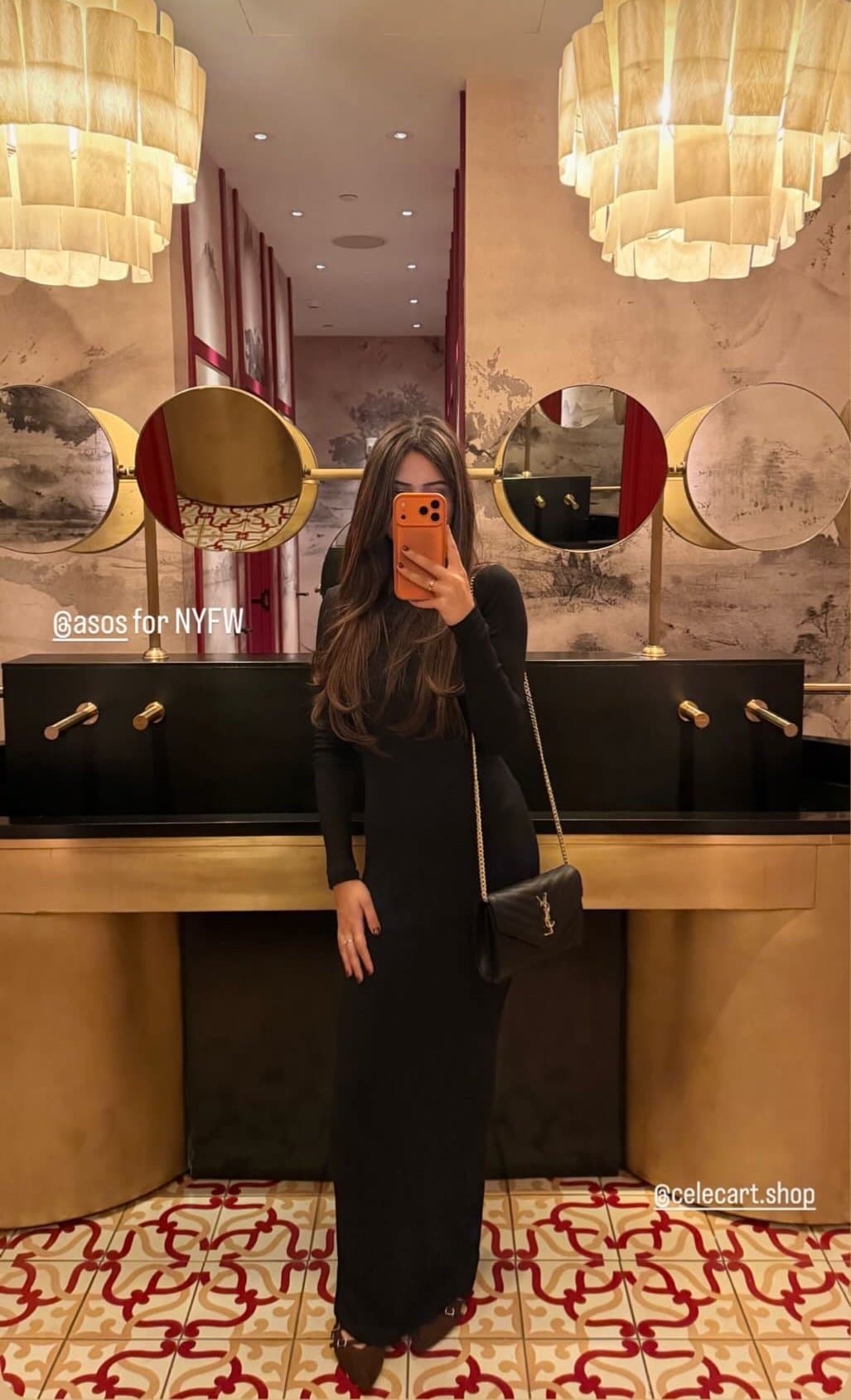 Rimsha Azhar, dressed by ASOS for NYFW, reporting for @celecart.shop.