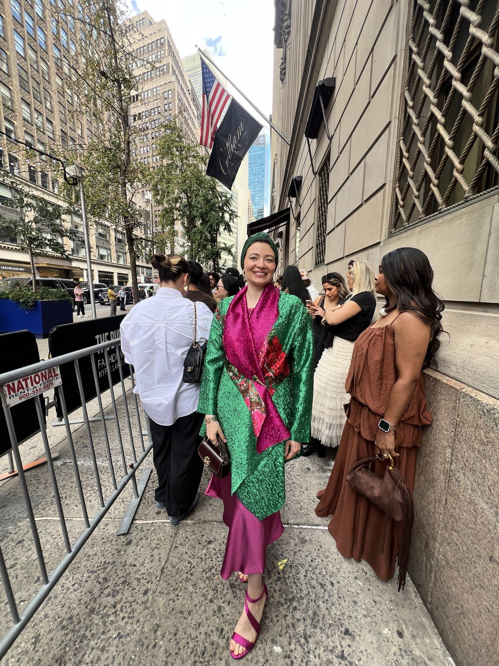 Basma Elmogy arriving at Gotham Hall on Saturday, September 12.